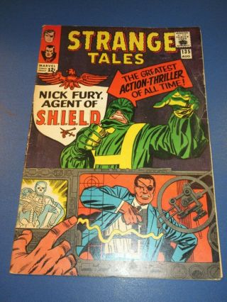 Strange Tales 135 Dr.  Strange 1st Nick Fury Agent Of Shield Missing 2 Ad Pgs