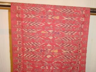 Wonderful Antique Silk Ikat Ulos Nusa Penida Indonesia W,  Silverbrocade Hg