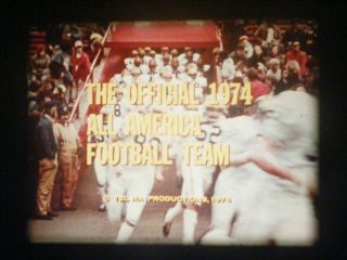 16mm Sound - " The Official 1974 All America Football Team " - Tel Ra Productions