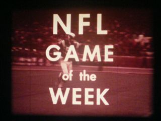 16mm - Nfl Game Of The Week - Washington Beats Philadelphia - 1969 - Jack Whitaker