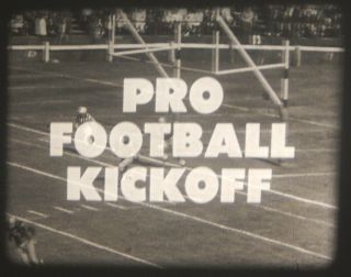 16mm Film - 1962 Pro Football Kickoff - Special In Show Segments And Commercials