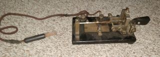 Vintage Vibroplex Telegraph / Morse Code Key Bug No.  84010