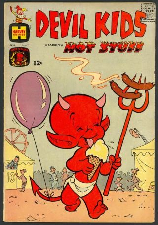 Devil Kids Starring Hot Stuff 1 Warren Kremer Cover & Art - Harvey (1962) Fn/vf