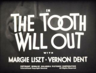 16mm Three Stooges: The Tooth Will Out (1951) W/shemp Monster Teeth Fave