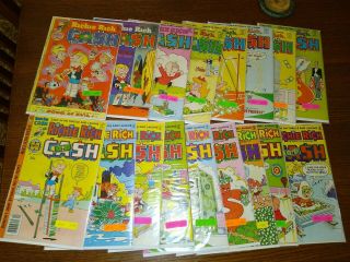 Richie Rich Cash Vintage Comics Various Issues Between 3 - 45.  17 Issues Most Vg,