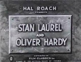 Laurel and Hardy Reel 16mm BW shorts with sound mounted on single 2,  000ft reel 2