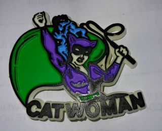 Vintage Dc Comics Catwoman Cat Woman 1970s Plastic Magnet Batman Selina Kyle