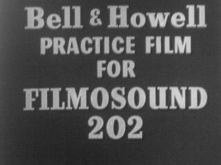 16mm Film Movie Bell & Howell 202 Projector Test Movie W/ Optical & Mag Sound