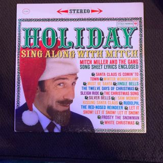 Mitch Miller - Holiday Sing Along With Mitch - Og 1961 Cbs Vinyl Lp - Christmas