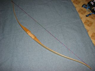 Vintage Fred Bear Alaskan Longbow Ercurve Bow Archery Bows 1950s L - R - H