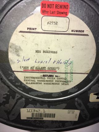 16mm Film Movie Big Business Silent Laurel & Hardy 2