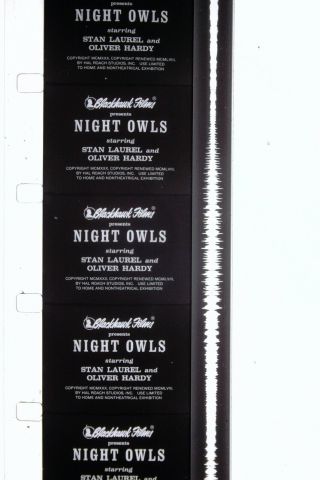 16mm,  Blackhawk Films,  Laurel & Hardy,  Night Owls,  Hg54