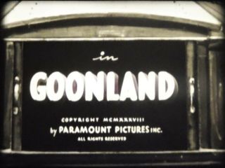 16mm Fleischer Popeye Cartoon: Goonland (1938) Early Popeye Favorite