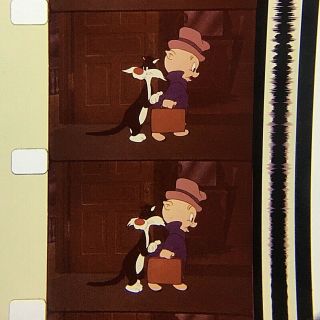 16mm Film Cartoon: Looney Tunes - " Scaredy Cat "