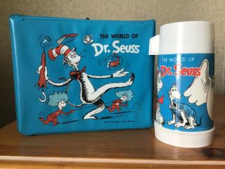 Vintage The World Of Dr.  Seuss Lunchbox And Thermos