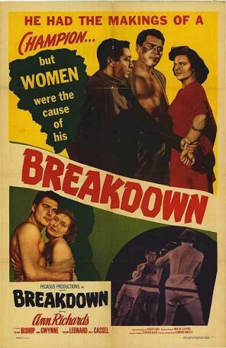 Rare 16mm Feature: Breakdown (ann Richards / Anne Gwynne) Film Noir / Boxing
