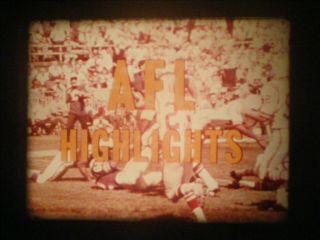 16mm - Afl Highlights - 9/22/1968 - Jets/patriots - Broncos/chiefs - Bengals/bills,  More