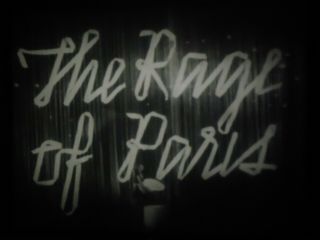 16mm The Rage Of Paris Danielle Darrieux Douglas Fairbanks Jr Mischa Auer 1938