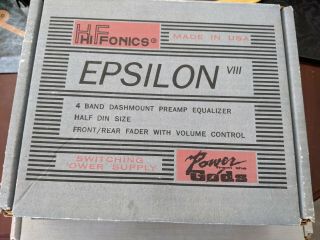 Vintage Epsilon Vii Hifonics Equalizer 4 Band.  Shape.  Display Model