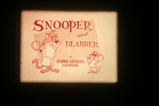 16mm Film Snooper And Blabber In Outer Space Case A Hanna - Barbera Cartoon