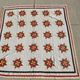 Stunning Antique Hand Made American Quilt Southeastern Ohio