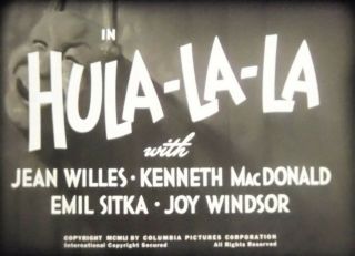 16mm Three Stooges: Hula - La - La (1951) W/shemp Shrunken Heads Cannibals