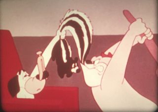 16mm Film Cartoon 1952 Barney Bear,  “rock - A - Bye - Bear” Tex Avery