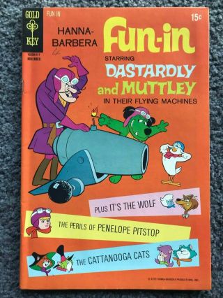Fun In 4 Comic 1970 - Gold Key Comics - Dastardly Muttley Penelope Pitstop