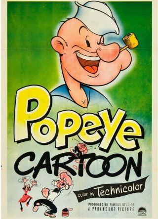 Popeye 16mm - 9 Fleischer - Era Cartoons All W Sound | 5 Color | 4 B&w
