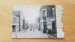 Vintage Postcard Germany Neustadt Bei Tönning Street Scene