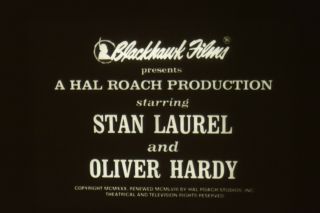 Brats 16mm Stan Laurel Oliver Hardy Blackhawk Films 1930 Hal Roach Parrott