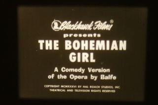 Bohemian Girl 16mm Stan Laurel Oliver Hardy Hal Roach 1936 Blackhawk Films