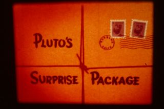 Pluto ' s Surprise Package 16mm Walt Disney 1949 2