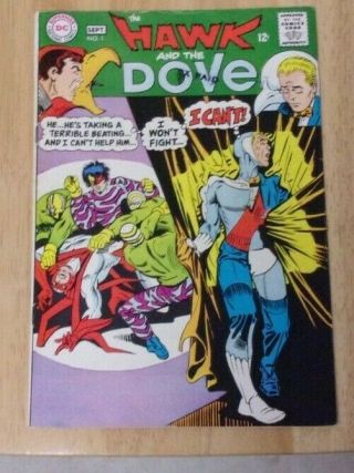 Hawk And The Dove 1 1968 Glossy Fn 2nd Appearance Ditko Art Interesting