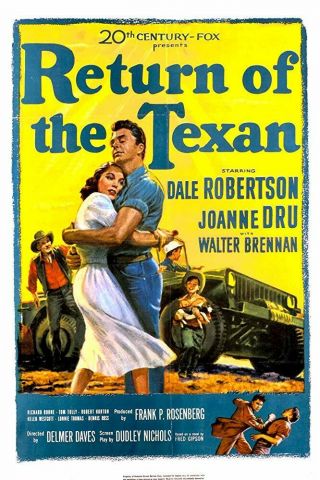 Rare 16mm Feature: Return Of The Texan (rory Calhoun / Richard Boone) Western