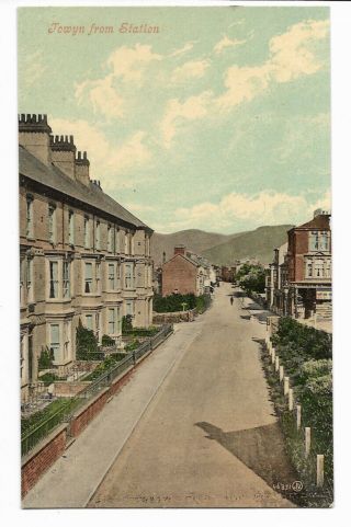 Wales Towyn From Station Vintage Postcard 31.  8