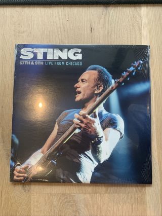 Sting 57th & 9th Live From Chicago Vinyl Record A Sting.  Com Fan Club Exclusive