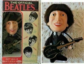Beatles John Lennon Vintage Soft Body Remco Doll In A Box With Insert