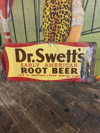 Vintage Dr Swetts Root Beer Sign Coca Cola 7up Pepsi Orange Crush Dr Pepper