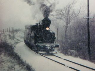 16mm Film Home Movie Cass Scenice Railroad Steam Locomotive Train Kodachrome