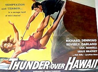 16mm Action - Adv.  Thunder Over Hawaii (a.  K.  A.  " Naked Paradise ") Roger Corman Film