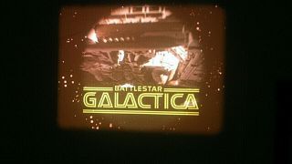 Battlestar Galactica (1978) 16mm Sci - Fi " Gun On Ice Planet Part 2 "