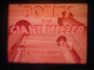16mm Sound - " Porky The Giant Killer " - 1939 Looney Tunes - Porky Pig - Colorized