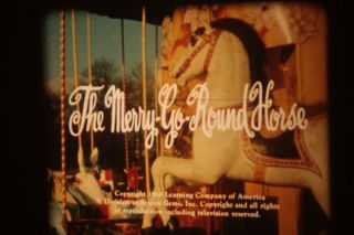 16mm Film Merry Go Round Horse Good Color