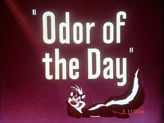 16 Mm Cartoon: " Odor Of The Day " 1948 I.  B.
