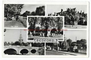 Bedford Multiview Real Photo Vintage Postcard 18.  11