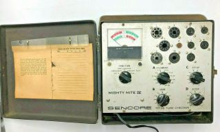 Vintage Sencore Tc 136 Mighty Mite Iv Tube Tester - Only
