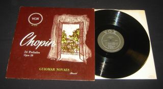 Guiomar Novaes Chopin 24 Preludes Op.  28 1950 Vox Vl - 6170 Deep Groove Lp