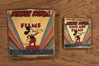 Mickey’s Elephant 16mm Disney Cartoon - Mickey’s Kongo Killer 8mm Silent & B&w