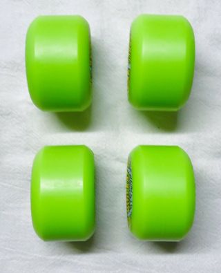 VTG NOS Powell Peralta MINI RATS OG 57mm/97a Lime Green Skateboard Wheels 3